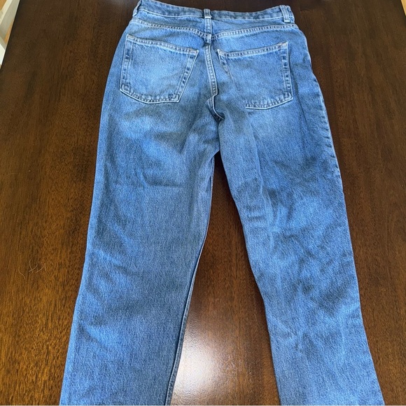 Topshop Distressed Mom Ankle Jeans Medium Wash Denim Size 28 - Picture 7 of 8